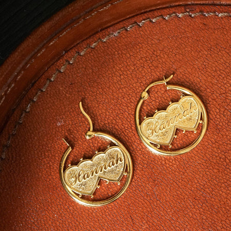 Shrimps Double Heart Earrings 18ct Gold Plate recommended