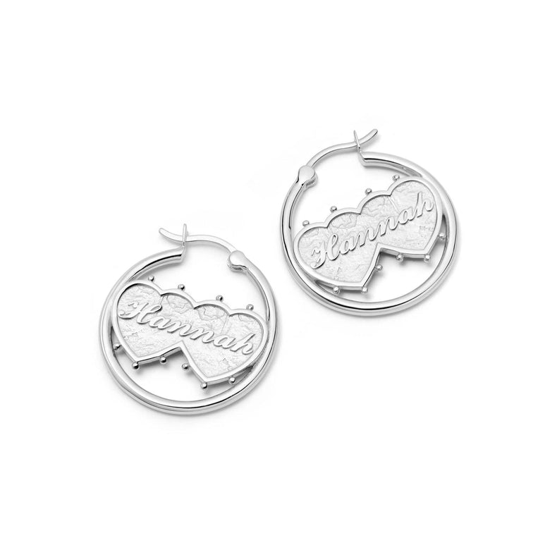 Shrimps Double Heart Earrings Sterling Silver recommended