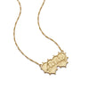 Shrimps Double Heart Personalised Necklace 9ct Solid Gold