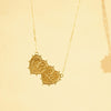 Shrimps Double Heart Personalised Necklace 9ct Solid Gold