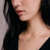 Shrimps Double Heart Personalised Necklace 9ct Solid Gold
