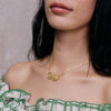Shrimps Double Horseshoe Personalised Necklace 18ct Gold Plate