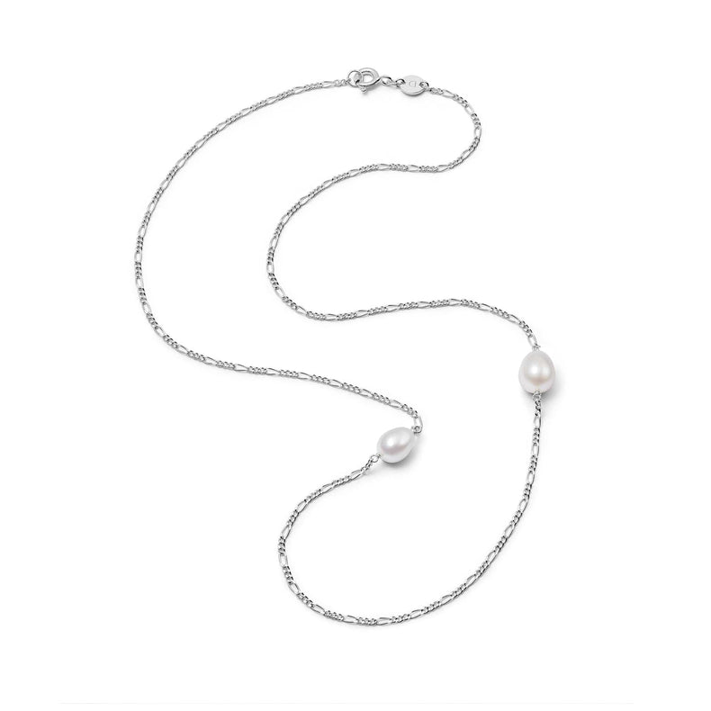 Shrimps Double Pearl Necklace Sterling Silver recommended