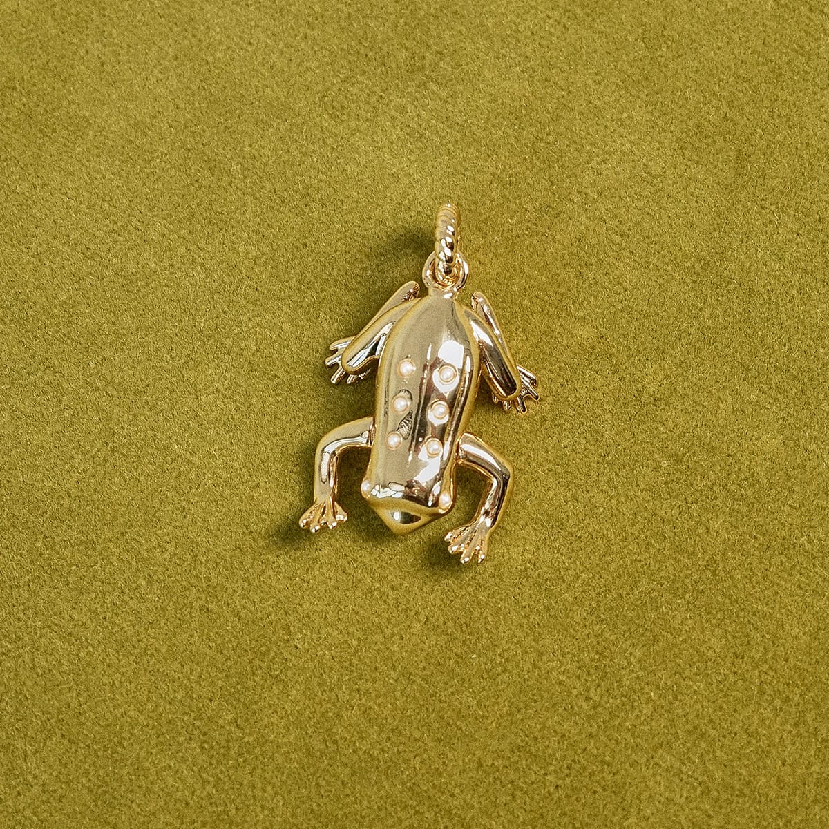 Shrimps Frog Charm 18ct Gold Plate