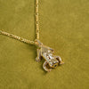 Shrimps Frog Charm Necklace 18ct Gold Plate