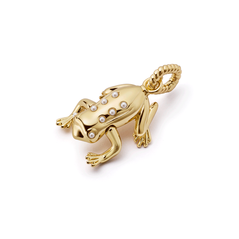 Shrimps Frog Charm 18ct Gold Plate recommended