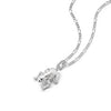 Shrimps Frog Charm Necklace Silver Plate