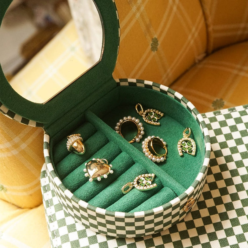 Shrimps Green Jewellery Case Set