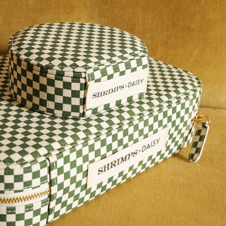 Shrimps Green Jewellery Case Set