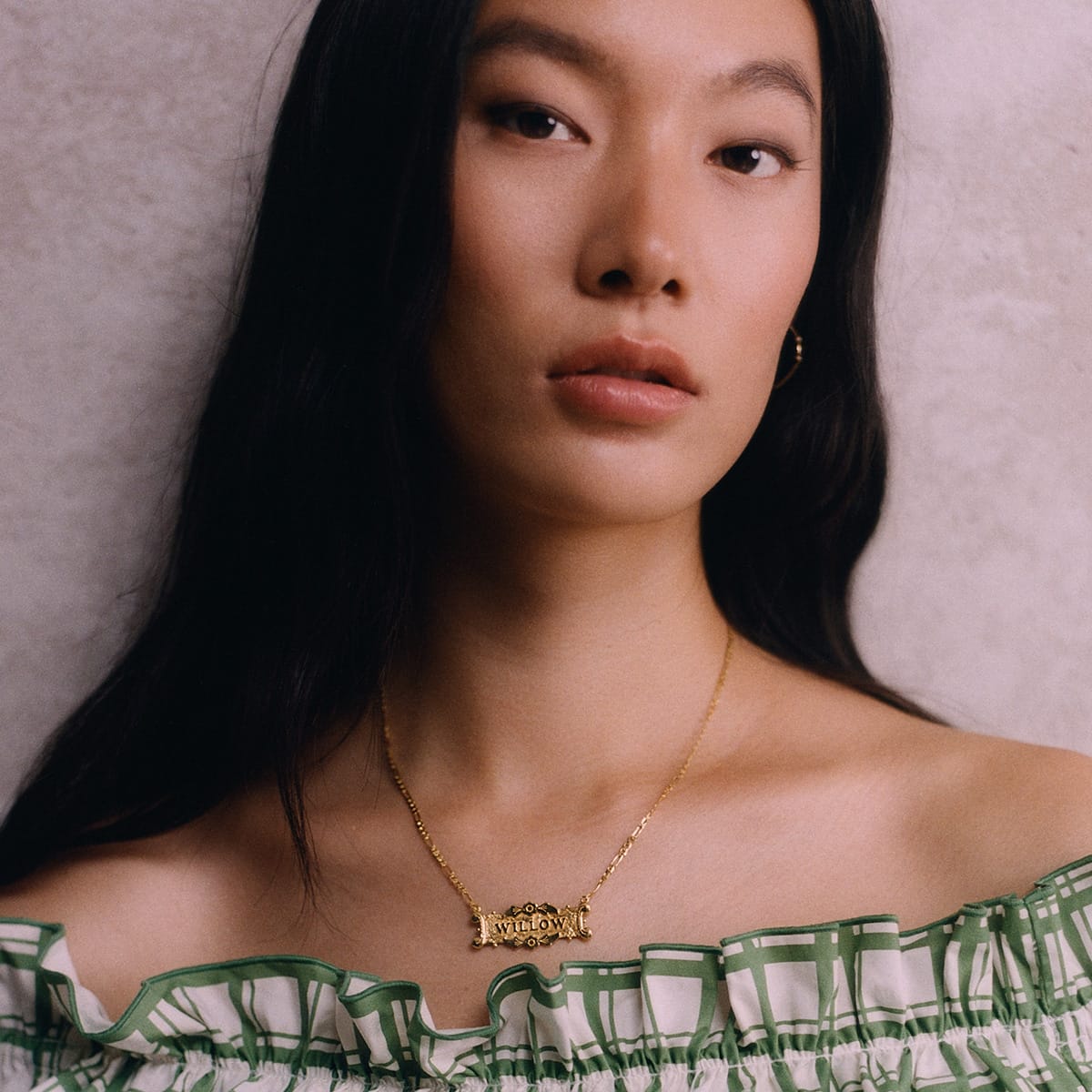 Shrimps Ivy Personalised Necklace 18ct Gold Plate