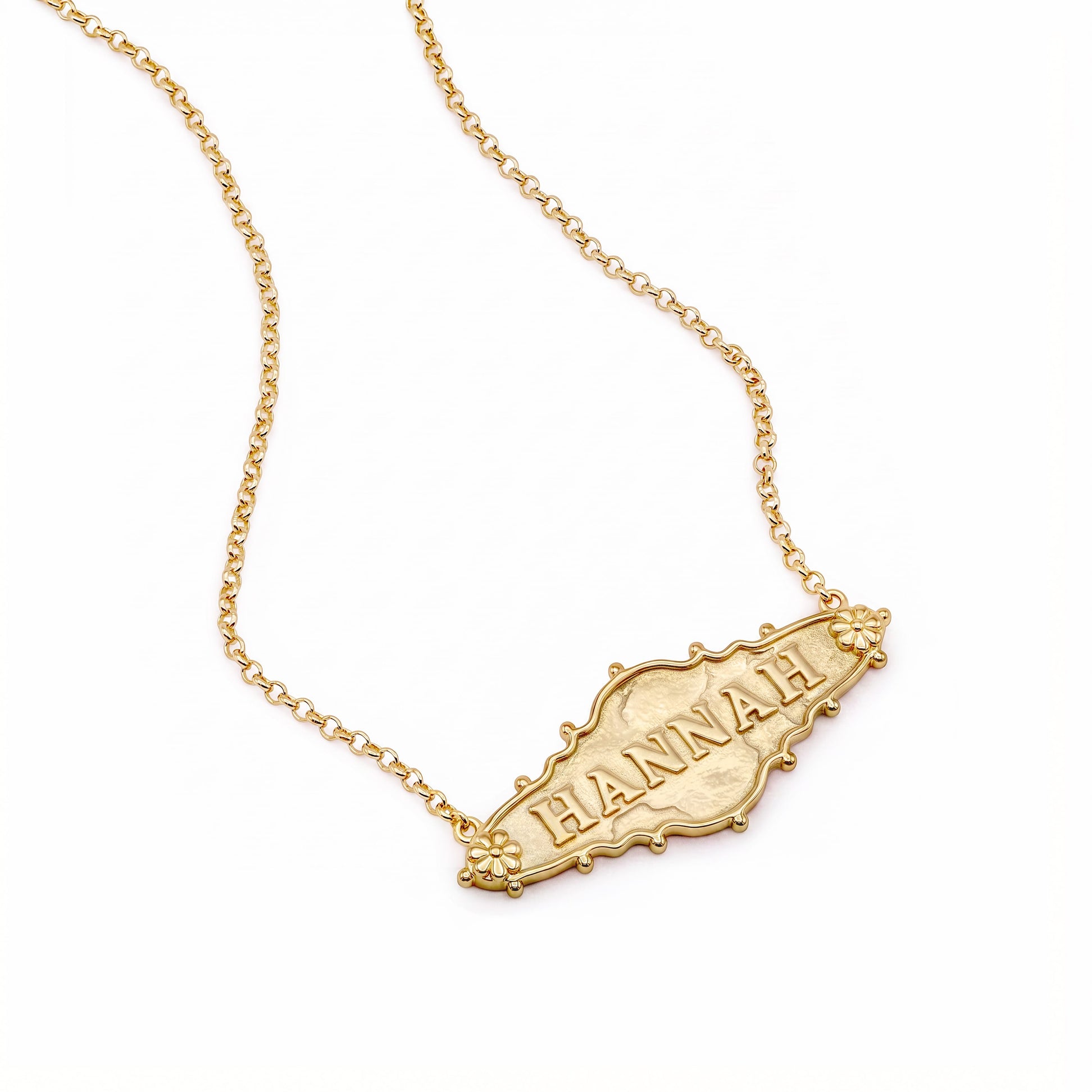 Shrimps Keepsake Personalised Necklace 18ct Gold Plate