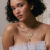 Shrimps 'Mama' Double Heart Necklace 18ct Gold Plate