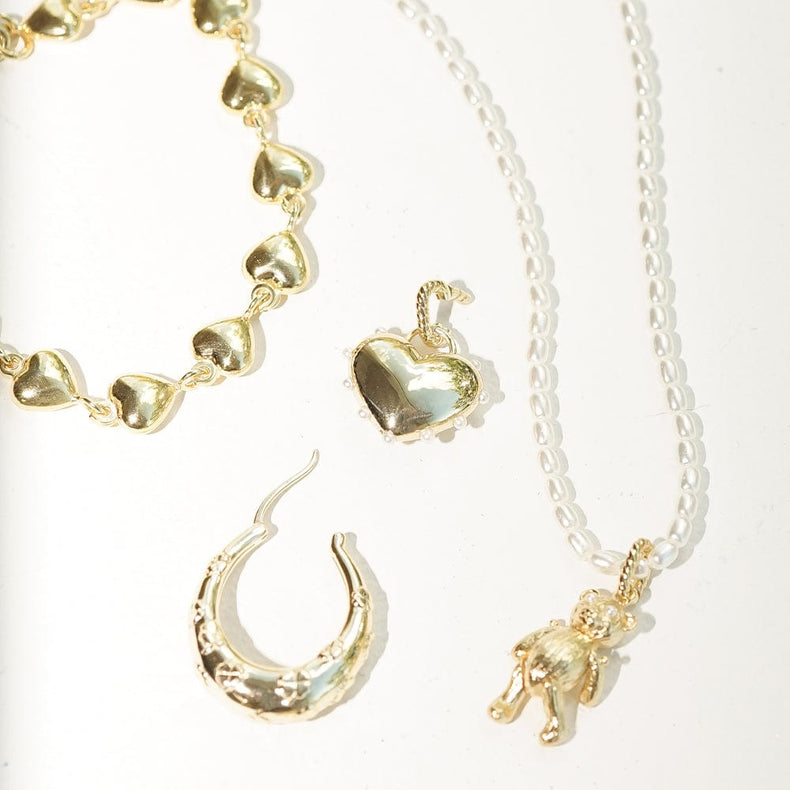 Shrimps Pearl Necklace 18ct Gold Plate