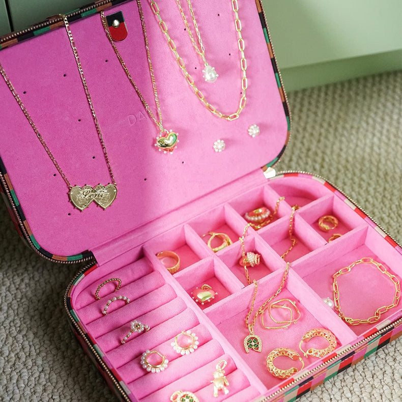 Shrimps Pink Jewellery Case Set