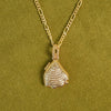 Shrimps Shell Locket Charm Necklace 18ct Gold Plate