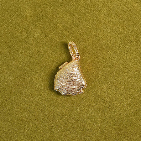 Shrimps Shell Locket Charm 18ct Gold Plate recommended