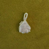 Shrimps Shell Locket Charm Silver Plate