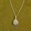 Shrimps Shell Locket Charm Necklace Silver Plate