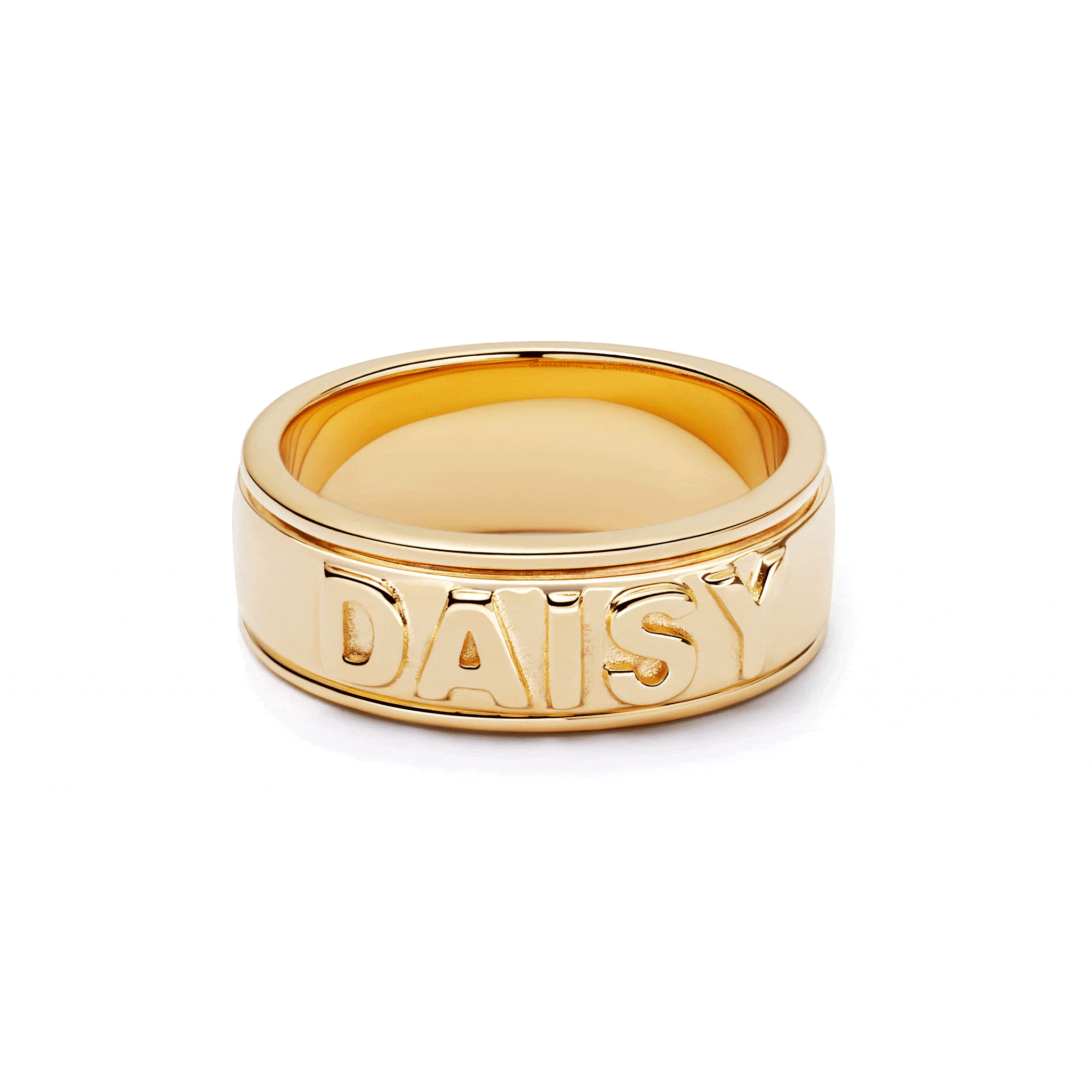 shrimps spinning ring 18ct gold plate rings daisy london