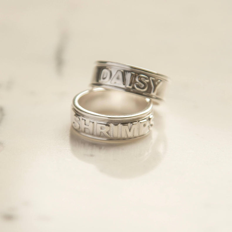 Shrimps Spinning Ring Sterling Silver