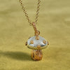 Shrimps Toadstool Charm Necklace 18ct Gold Plate