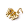 Shrimps Tooth Locket Charm Necklace 18ct Gold Plate