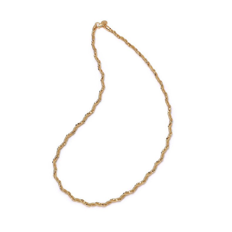 Shrimps Twist Chain Necklace 18ct Gold Plate recommended