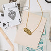 Shrimps Wildflower Personalised Necklace 18ct Gold Plate