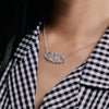 Shrimps Wildflower Personalised Necklace Silver Plate