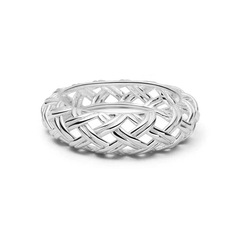 Shrimps Woven Dome Ring Sterling Silver recommended