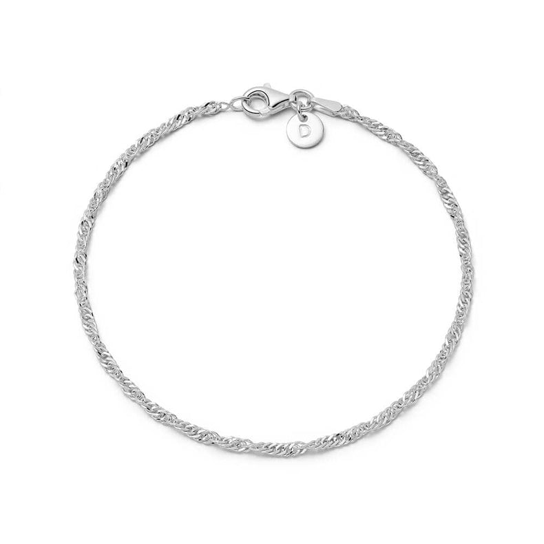 Polly Sayer Fine Chain Bracelet Silver Plate recommended