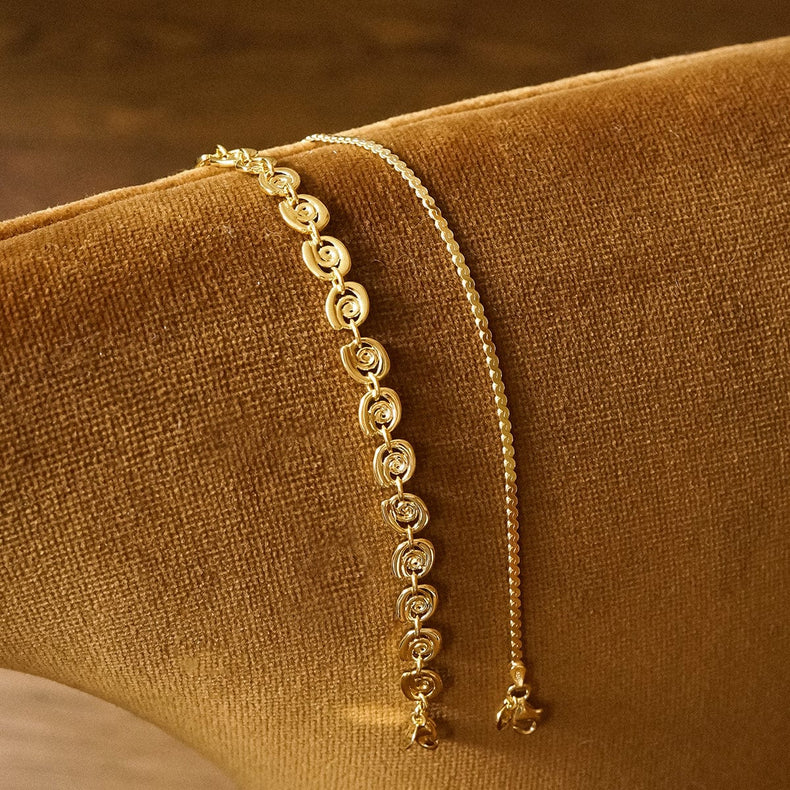 Sol Bracelet Layering Set 18ct Gold Plate
