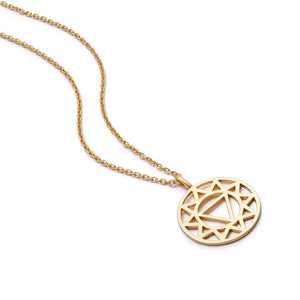 Solar Plexus Chakra Necklace 18ct Gold Plate recommended
