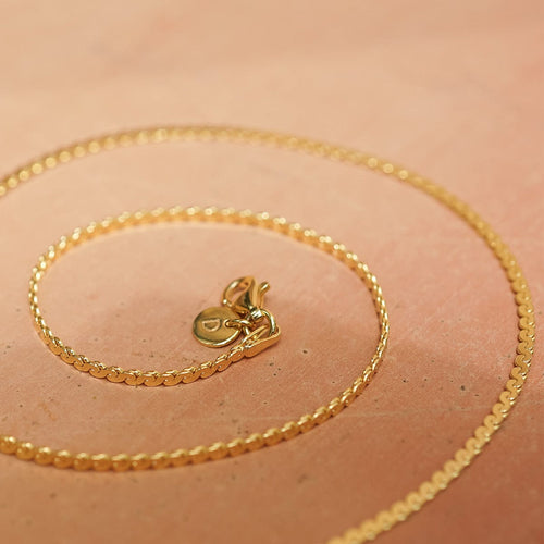 Spiral Snake Chain Bracelet 18ct Gold Plate