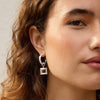 Strata Red Jasper Earrings & Necklace Set Silver Plate