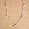 Strata Station Necklace Silver Plate