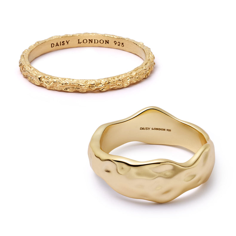 Summer Icons Ring Stack 18ct Gold Plate recommended