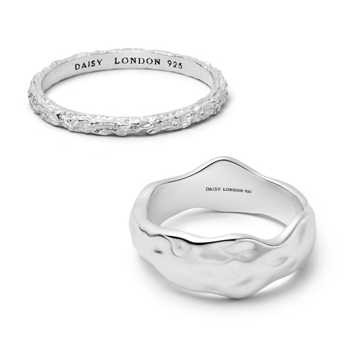 Summer Icons Ring Stack Sterling Silver