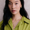 T Bar & Fine Snake Chain Necklace Layering Set 18ct Gold Plate
