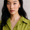 T Bar & Fine Snake Chain Necklace Layering Set Sterling Silver