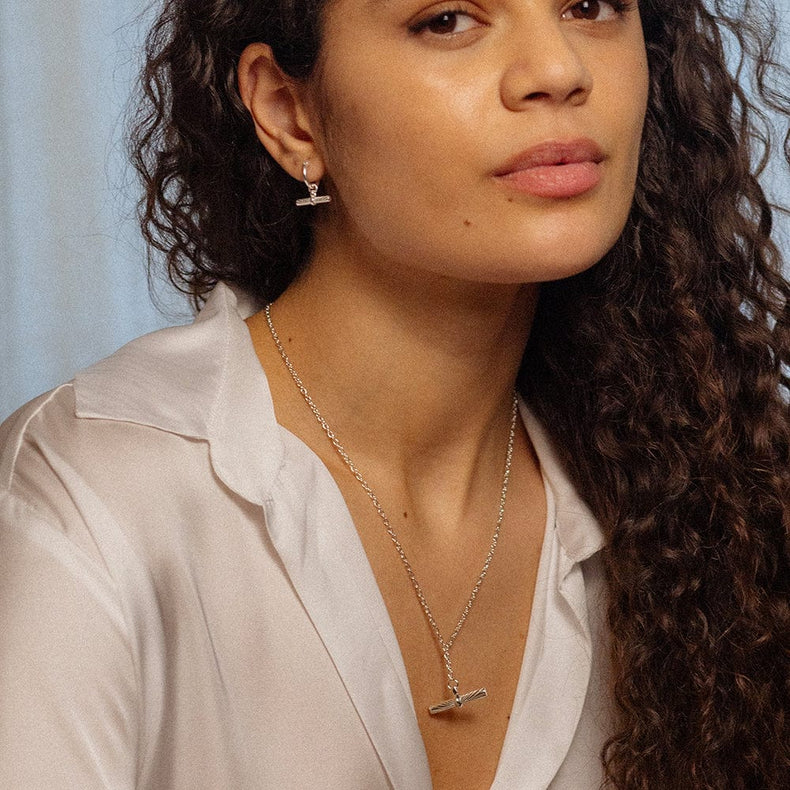 Estée Lalonde Must-Have T Bar Layering Set Sterling Silver