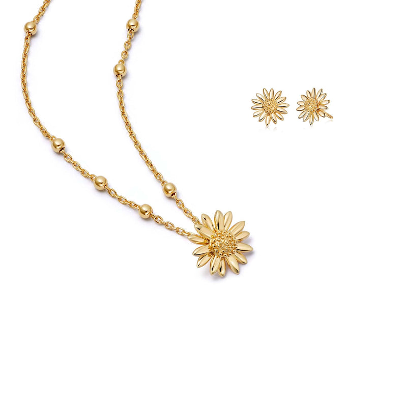The Original Daisy Layering Set 18ct Gold Plate