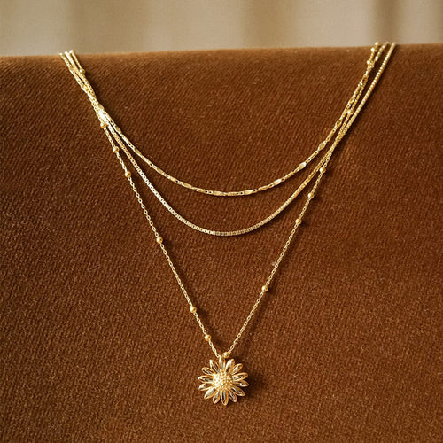 Tidal Twist Chain Necklace 18ct Gold Plate