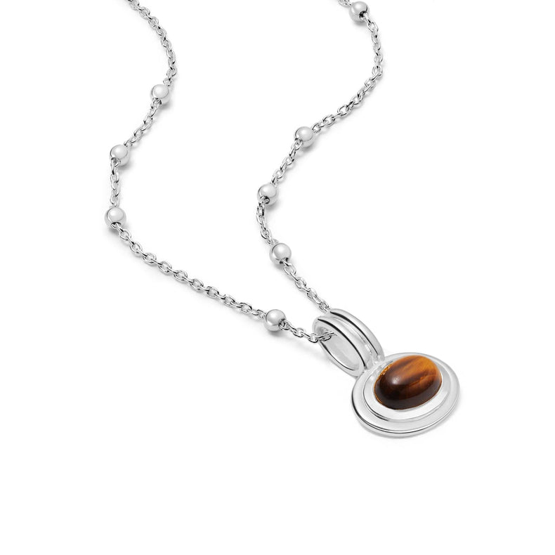 Tigers Eye Pendant Necklace Sterling Silver recommended