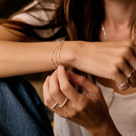 Triple Bar Chain Bracelet Sterling Silver recommended