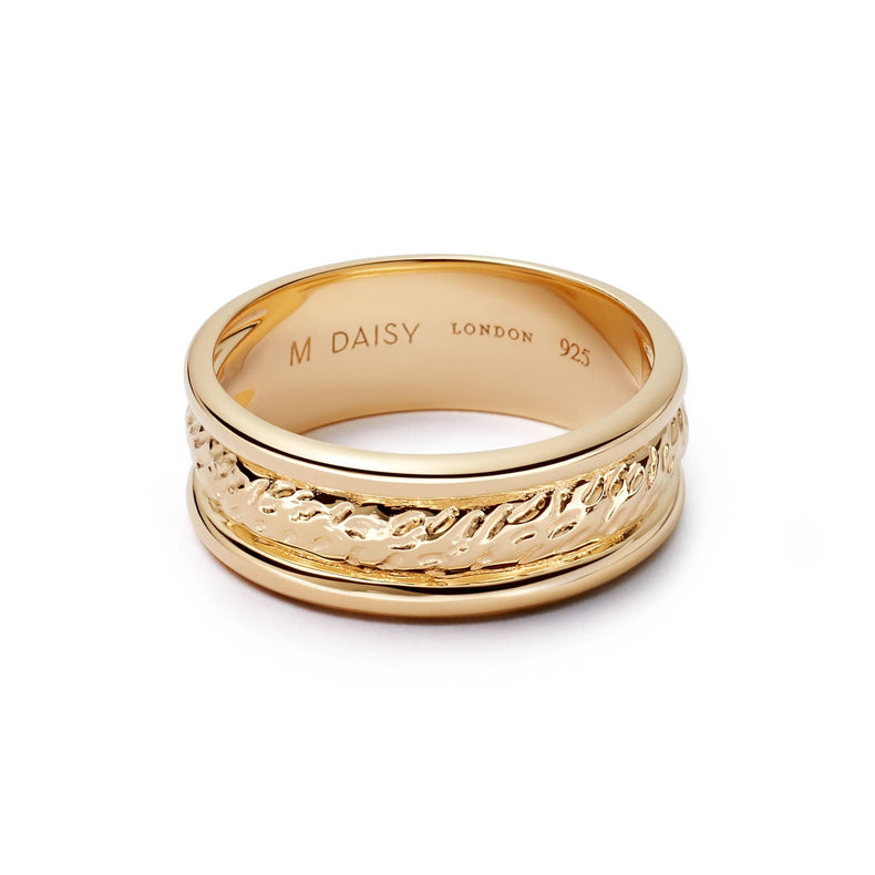 Triple Texture Stacking Ring 18ct Gold Plate recommended