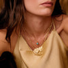 Turquoise Healing Stone Necklace 18ct Gold Plate