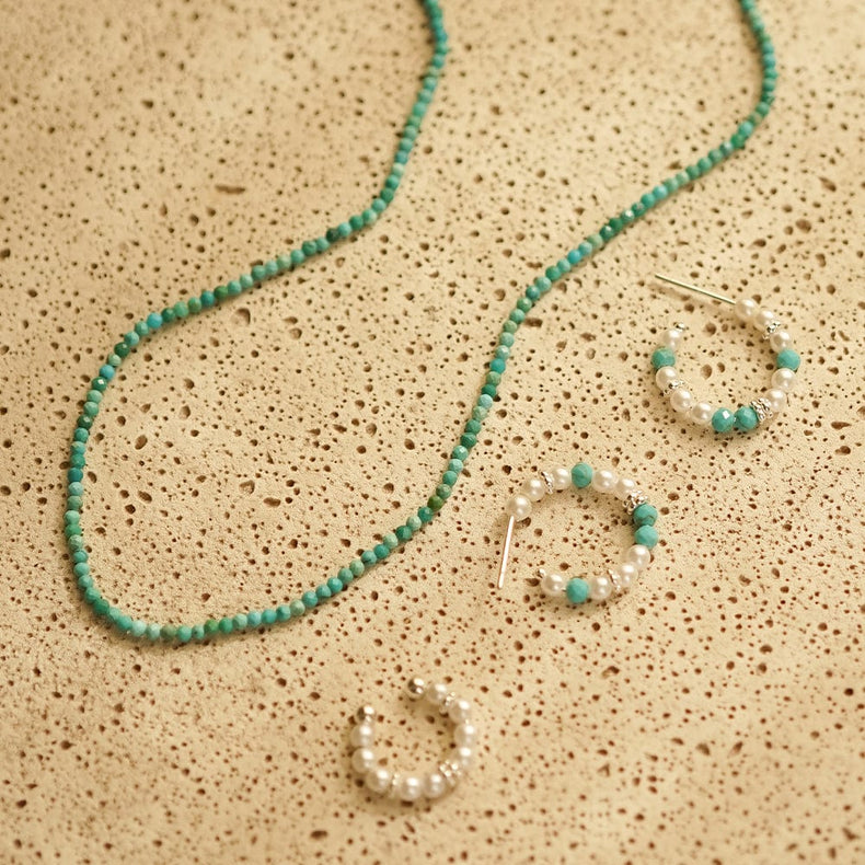 Turquoise Mini Beaded Necklace