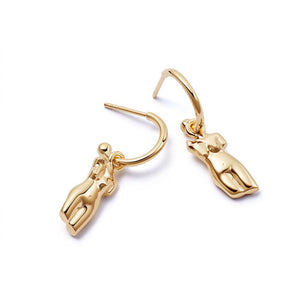 Vita Drop Earrings 18ct Gold Plate recommended