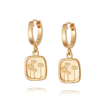Wild Daisies Drop Earrings 18ct Gold Plate recommended